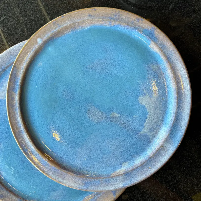 1970s Stoneware Plates - 2 Available