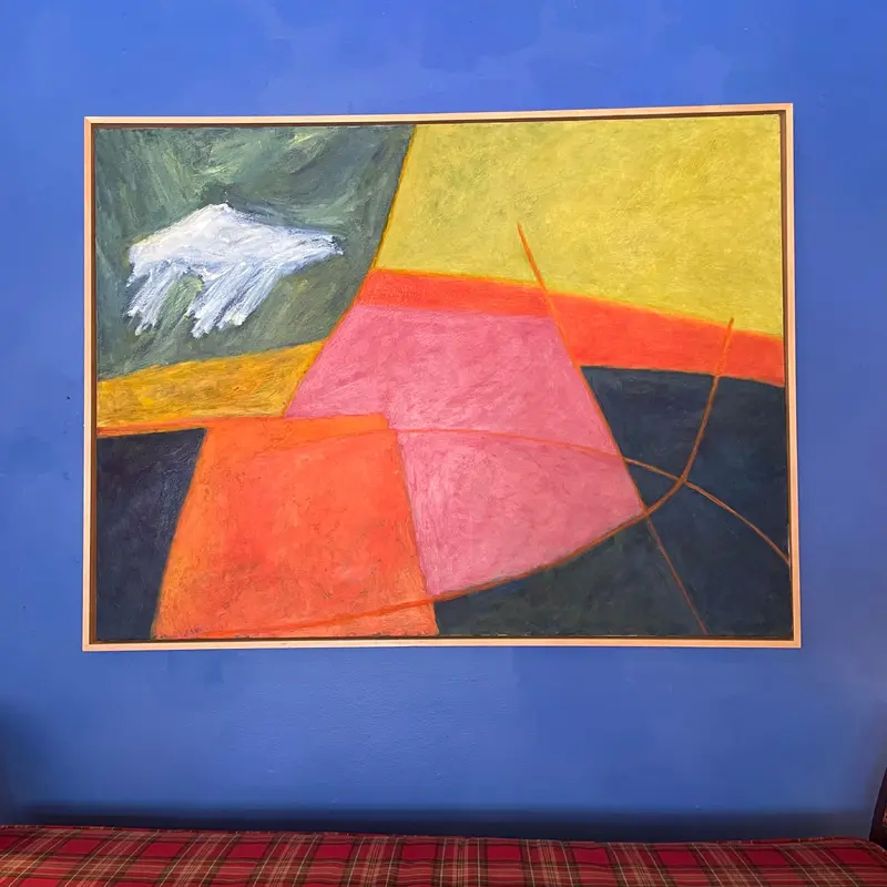 1990's Vintage Abstract "Road to Pion II" by Danielle Shelley