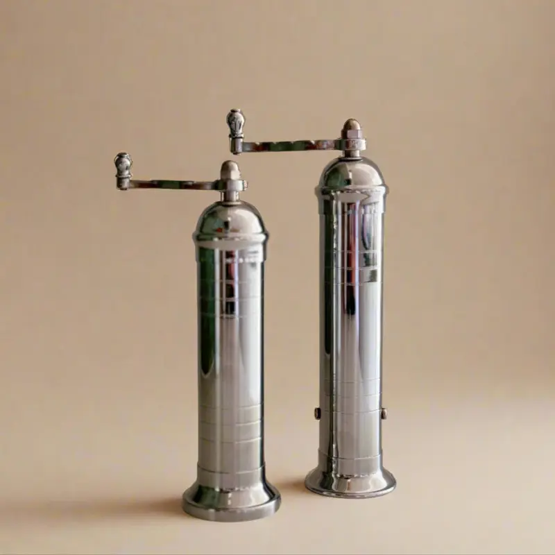 Brass & Chrome Salt & Pepper Mills