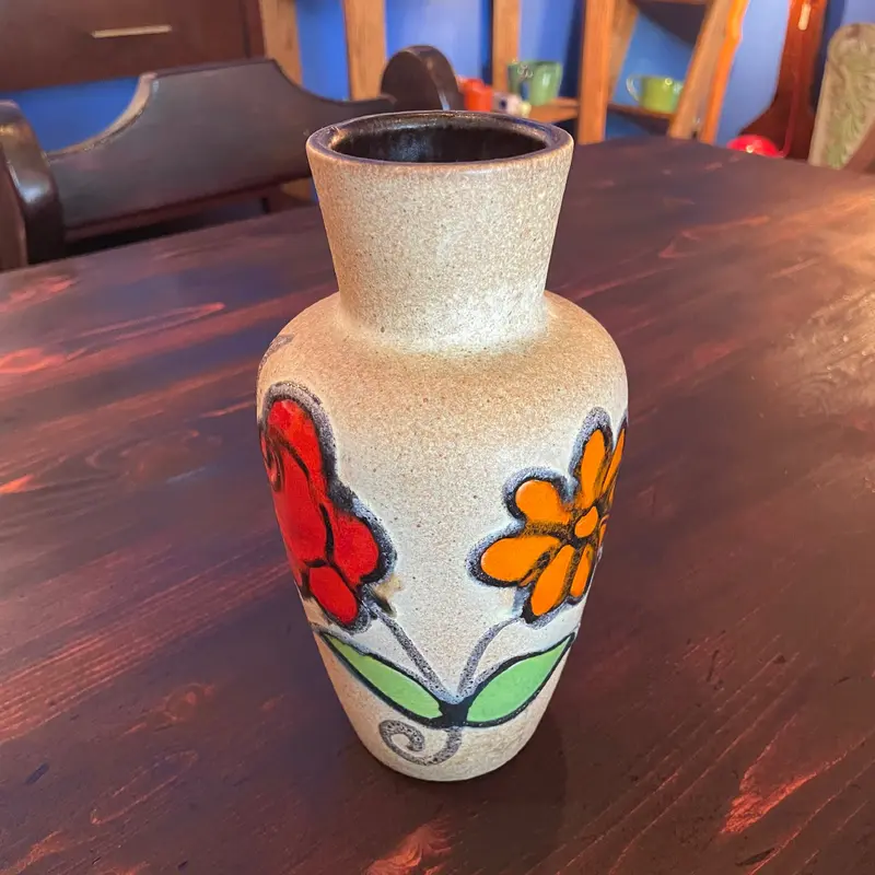 Mid-century West German Floral Vase