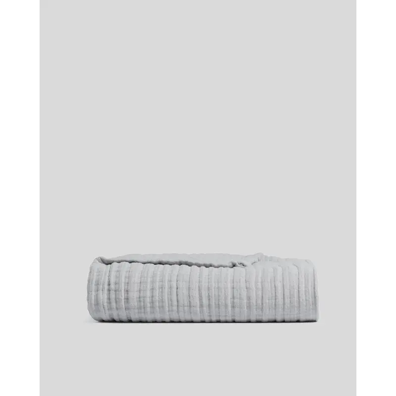 Cloud Linen Gauze Throw (Mist)