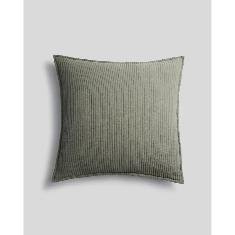 Matelasse Euro Sham (Moss)