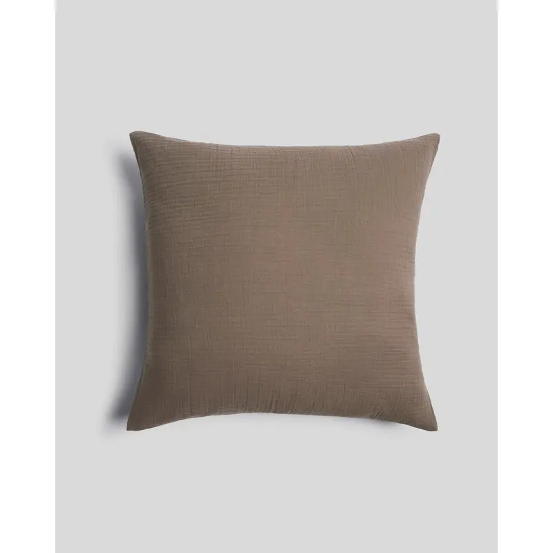 Organic Cloud Cotton Euro Sham (Warm Grey)