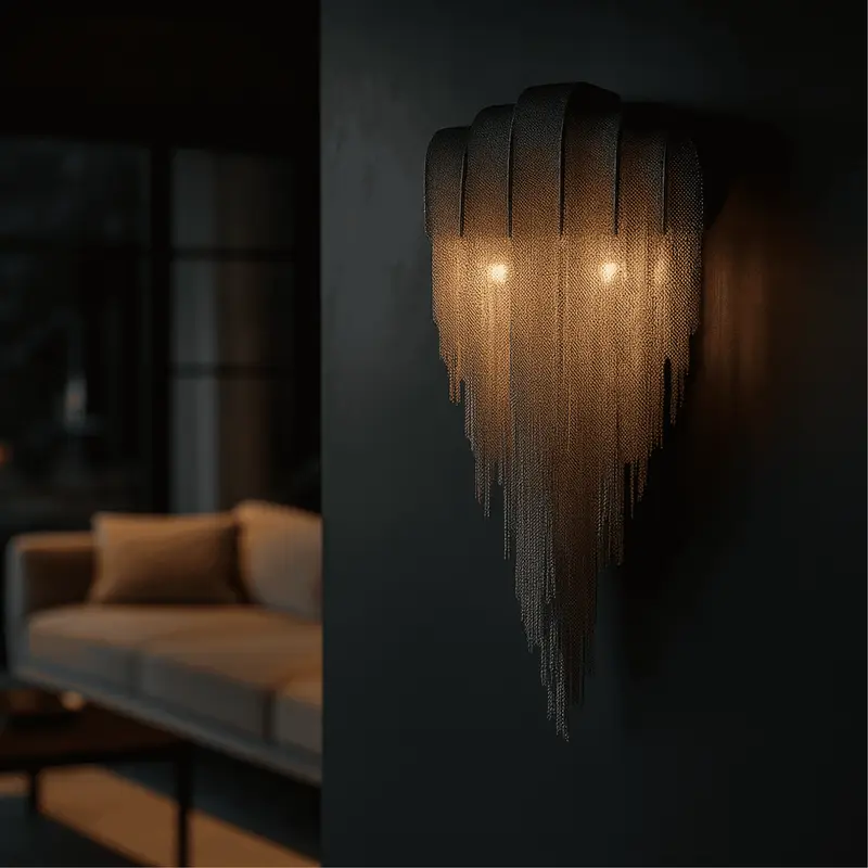 LustraChain Luxury Wall Sconce