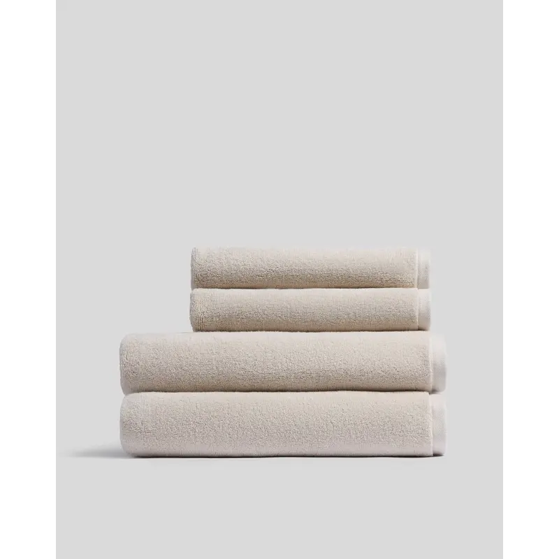 2+2 Organic Plush Bath Bundle - Bone