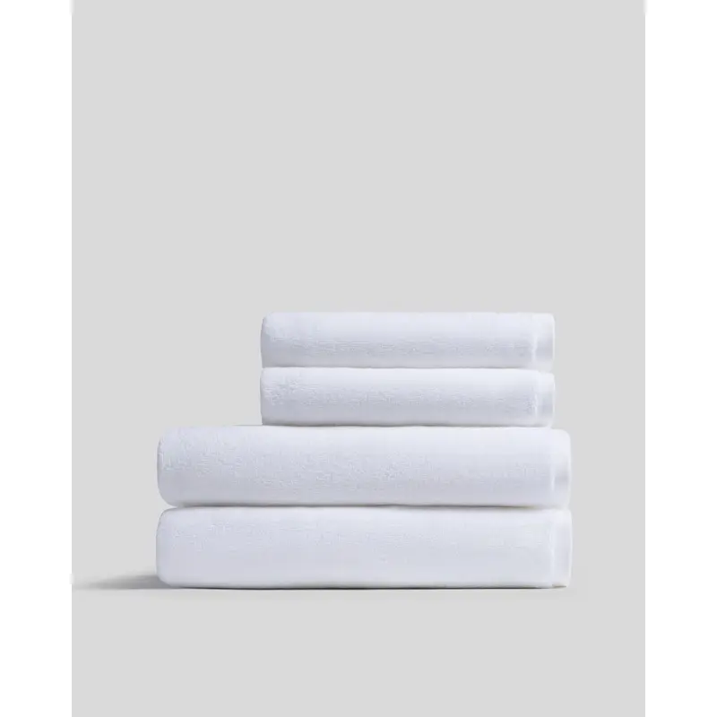 2+2 Organic Plush Bath Bundle - White