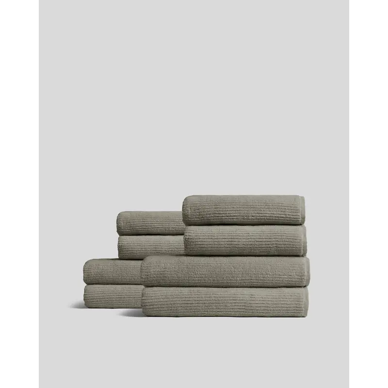 4+4 Soft Rib Bath Bundle - Moss