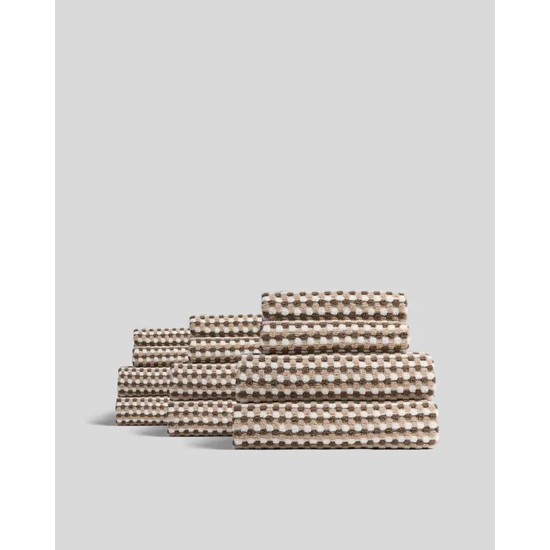 6+6 Organic Mosaic Bath Bundle - Ash and Toast