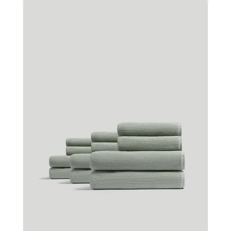 6+6 Soft Rib Bath Bundle - Sage