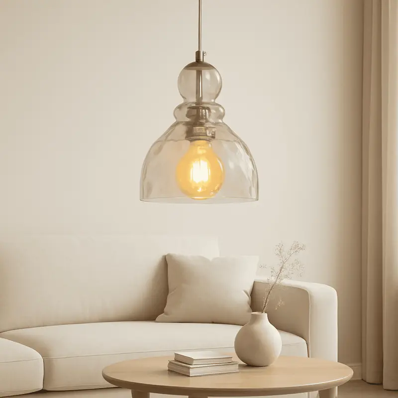 Clara Glass Drop Pendant Light