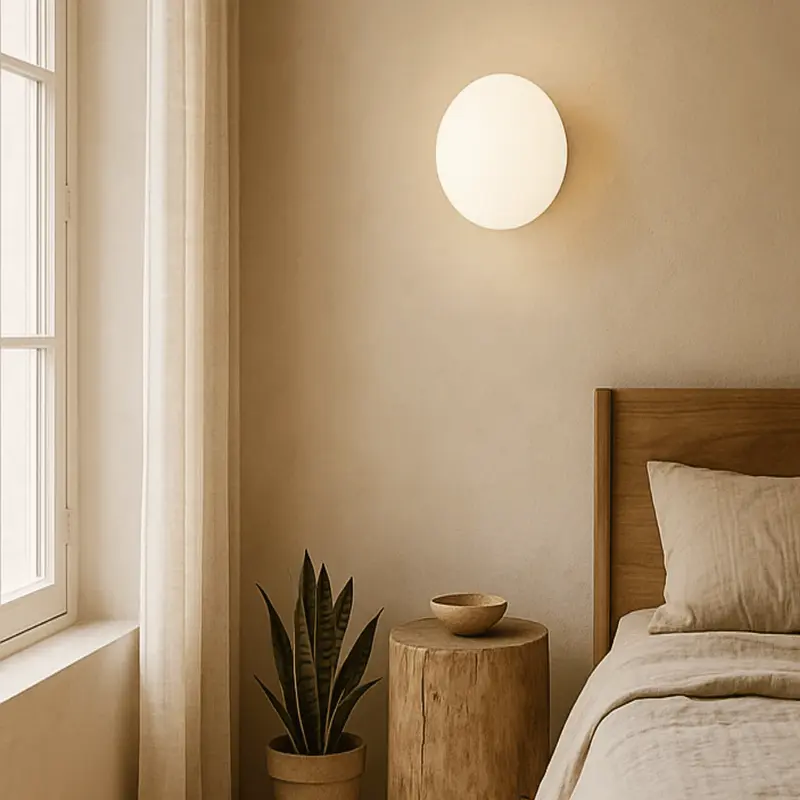 clipse Blanche Base Glass Wall Lamps