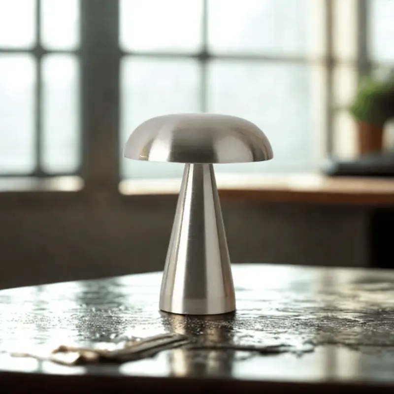Glowshroom Retro Mushroom LED Table Lamp  Rechargeable Touch Sensor Light