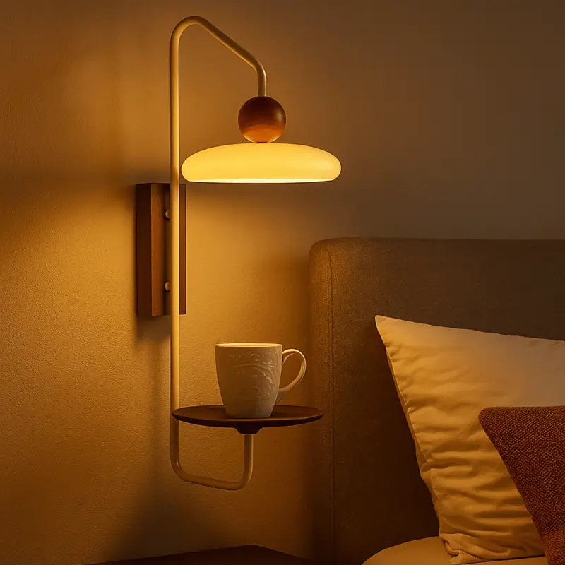 HaloForm Modern White Wall Light