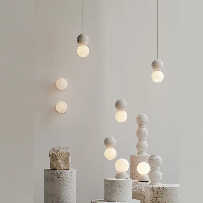 Minimalist Terrazzo Pendant Light