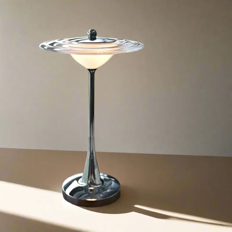 Nordic Halo Touch Lamp  Minimalist LED Table Light