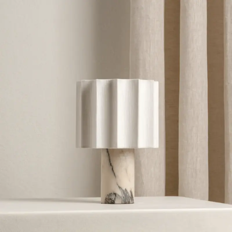 NordicGlow Marble Touch Table Lamp