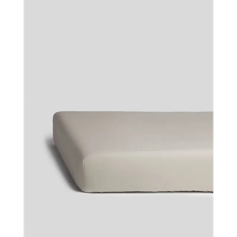 Percale Crib Sheet (Bone)