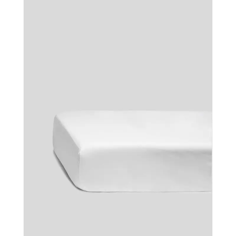 Percale Crib Sheet (White)