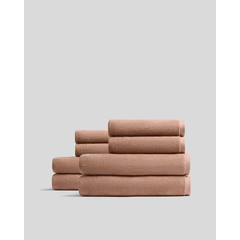 4+4 Organic Plush Bath Bundle - Adobe