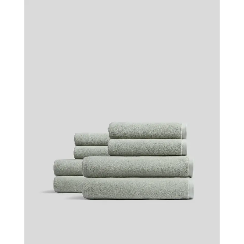 4+4 Organic Plush Bath Bundle - Sage