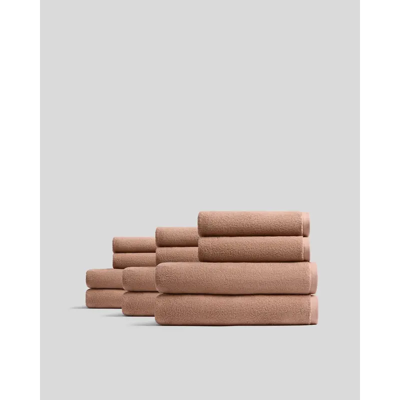 6+6 Organic Plush Bath Bundle - Adobe