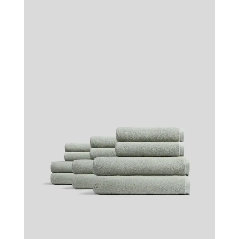 6+6 Organic Plush Bath Bundle - Sage