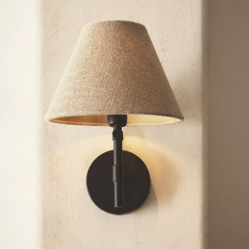 Arden Wabi-Sabi Wall Lamp  Rustic Elegance in Iron