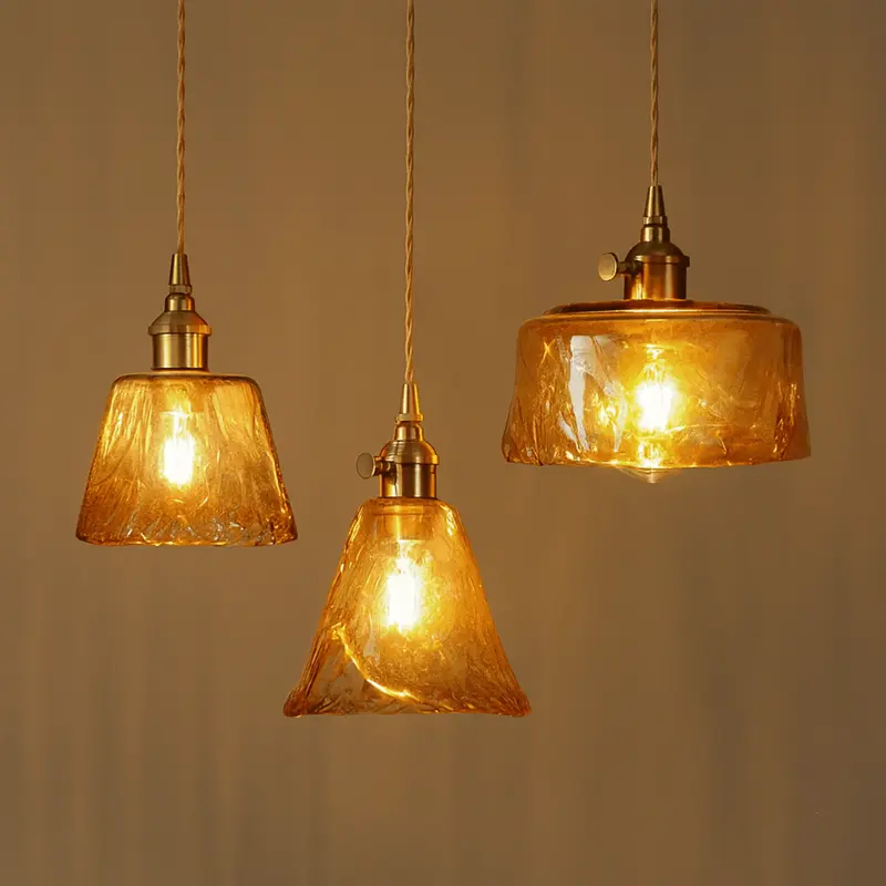 AuricGlass Nordic Copper Pendant Light