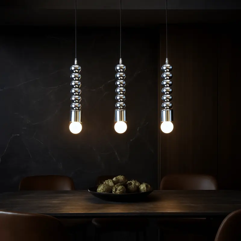 Lustra Chrome Pendant Light - E27 LED