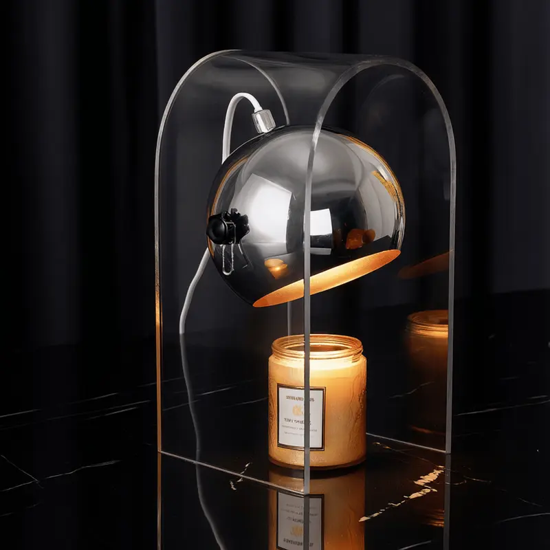 Meilani Wax Melting Lamp  Frosted Glass Candle Warmer & Ambient Light