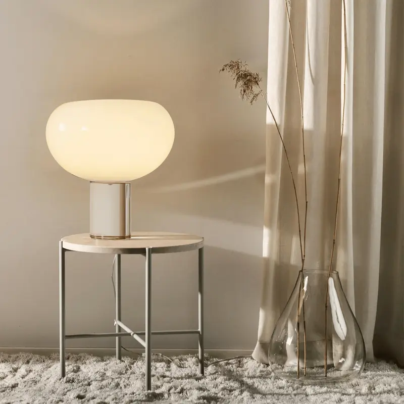 Nordora Frosted Glass Globe Table Lamp
