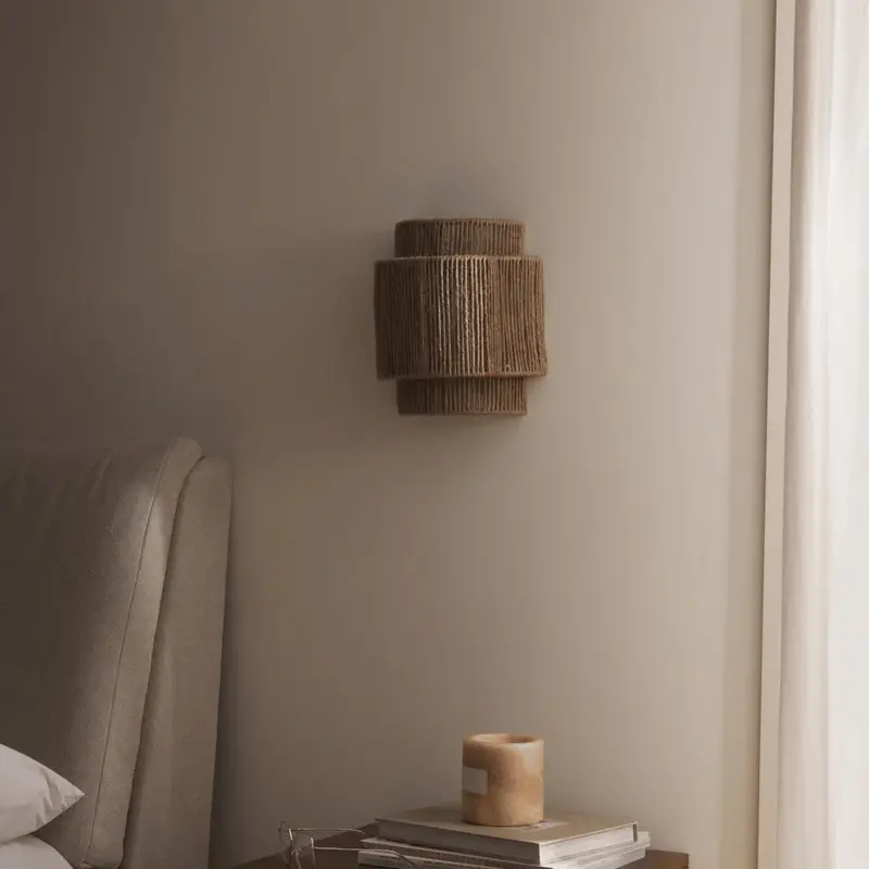 RopeLoom Boho Farmhouse Wall Sconce