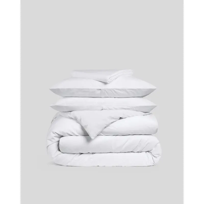 Brushed Cotton Venice Set - White K/CK