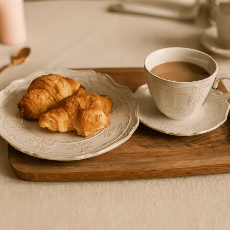 Celestia Carousel 6-Piece Vintage Coffee Mug & Plate