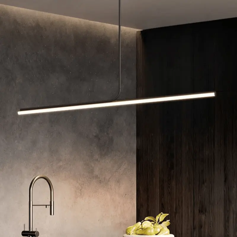 LineaLux Black Nordic LED Pendant Light