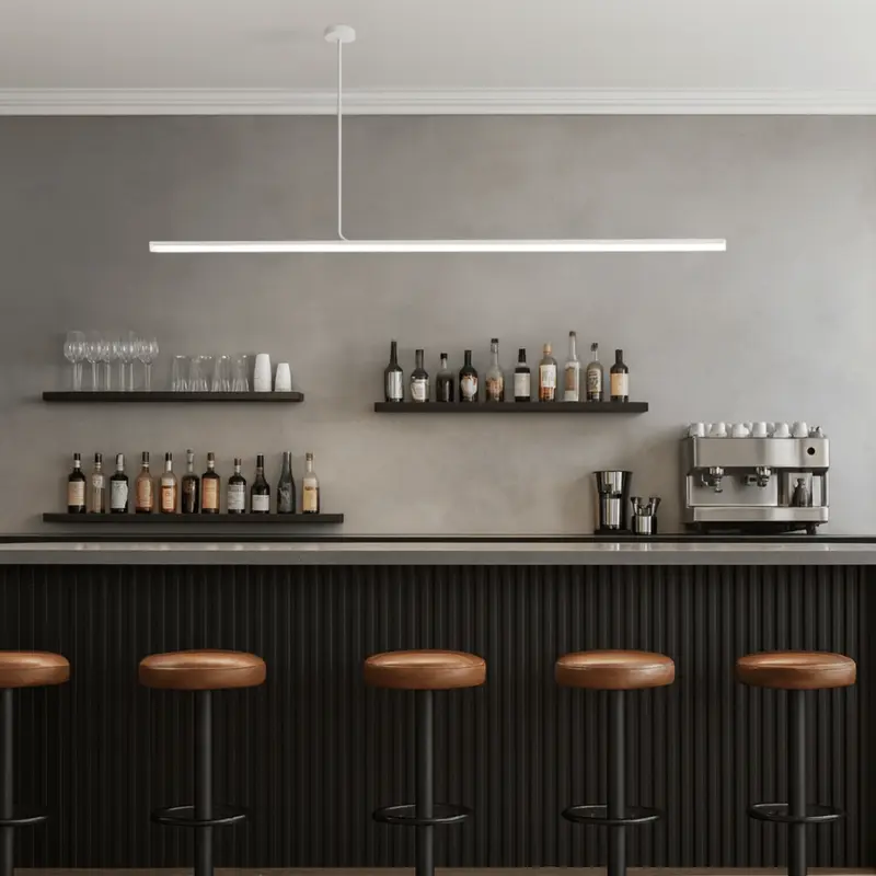 LineaLux White Nordic LED Pendant Light