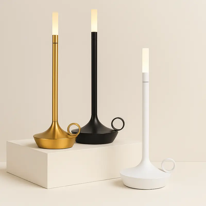 Liora Candlelight Lamp  Rechargeable LED Touch Table Light