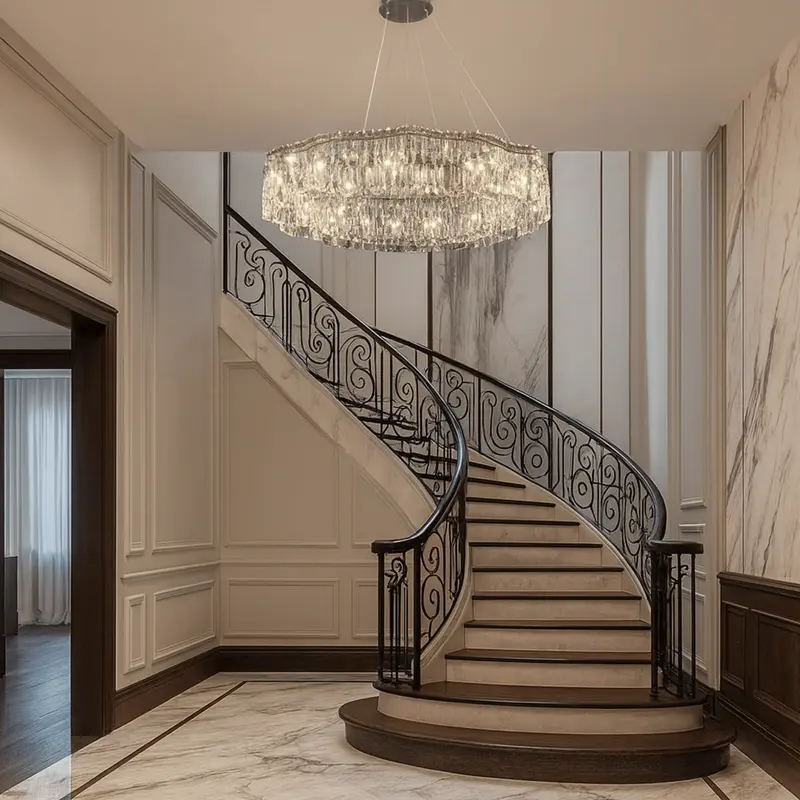 Lumivelle Crystal Halo Chandelier