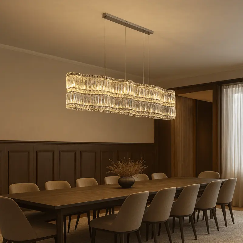 Lumivelle Crystal Wave Chandelier