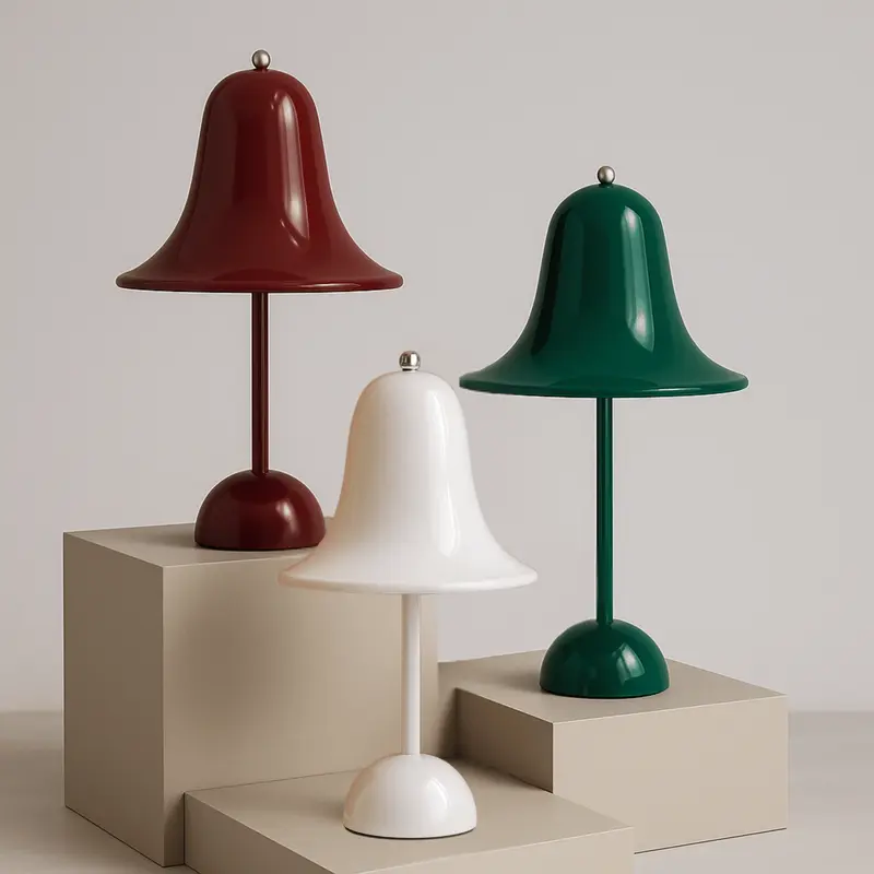 LumoBell LED Touch Lamp  Cordless Rechargeable Table Light