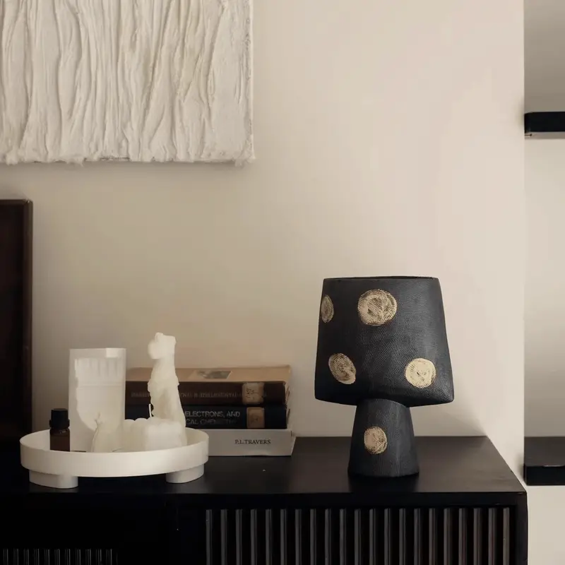 Modern Polka Ceramic Vase Collection  Handmade Geometric Decor