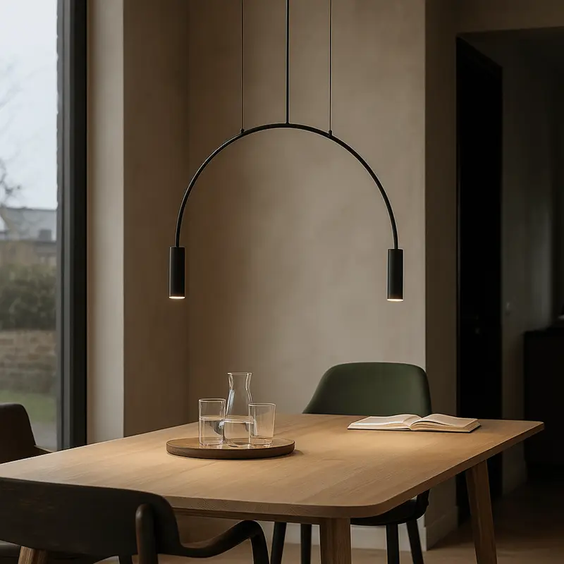 ArcLinea  Dual Light Semi-Circle Pendant