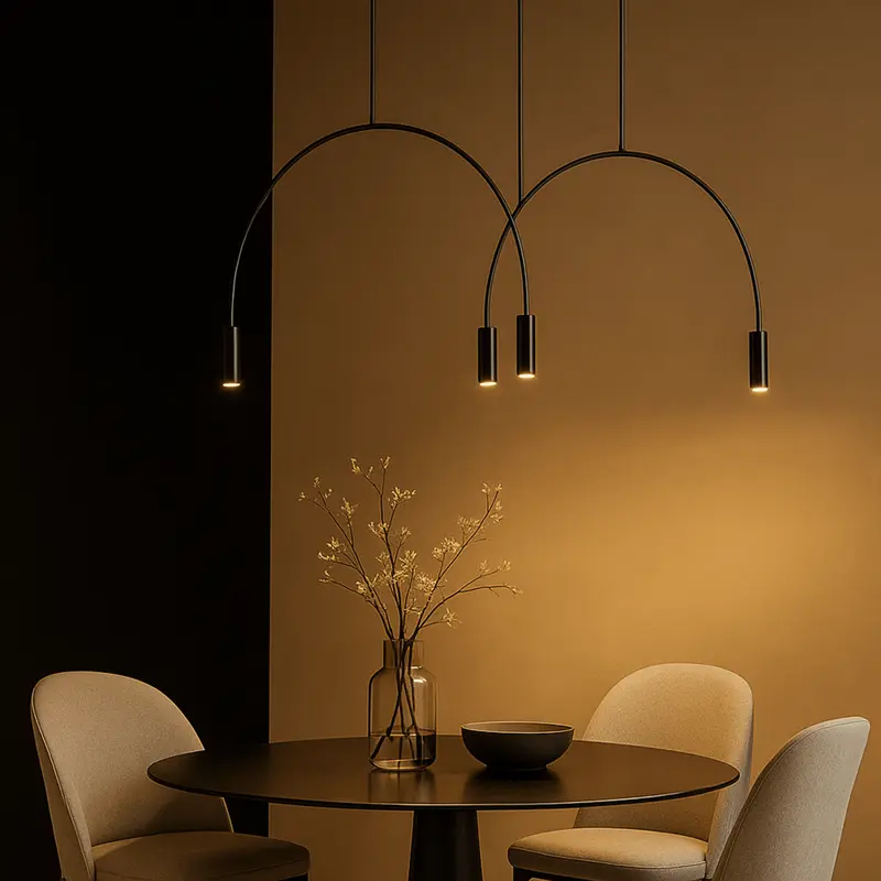 ArcLinea  Quad Light Semi-Circle Pendant