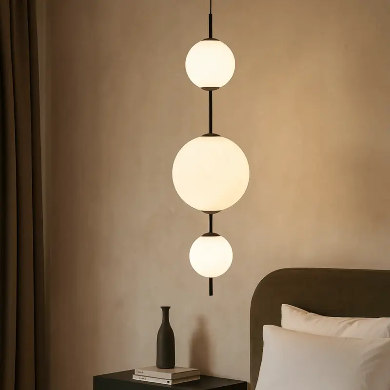 Arlo Modern White Glass Ball Pendant