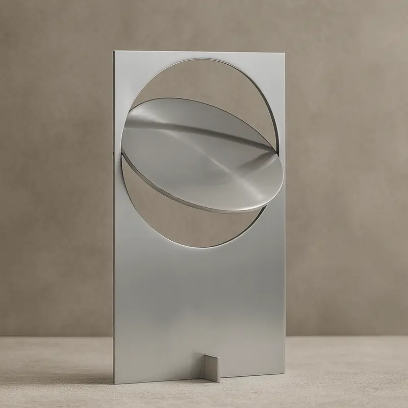 AureaSun Silver Modern Sunset Table Lamp