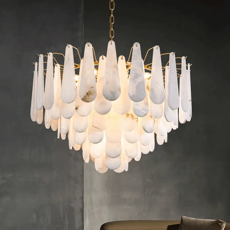 AurumLume Cascade Marble Chandelier