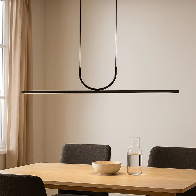 Elysian Relic Minimalist Black LED Pendant Light