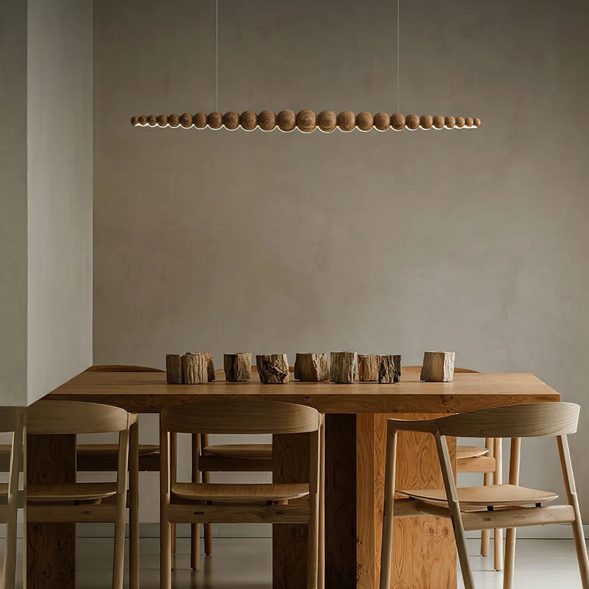 LinaBead LED Pendant Light  Light Wood