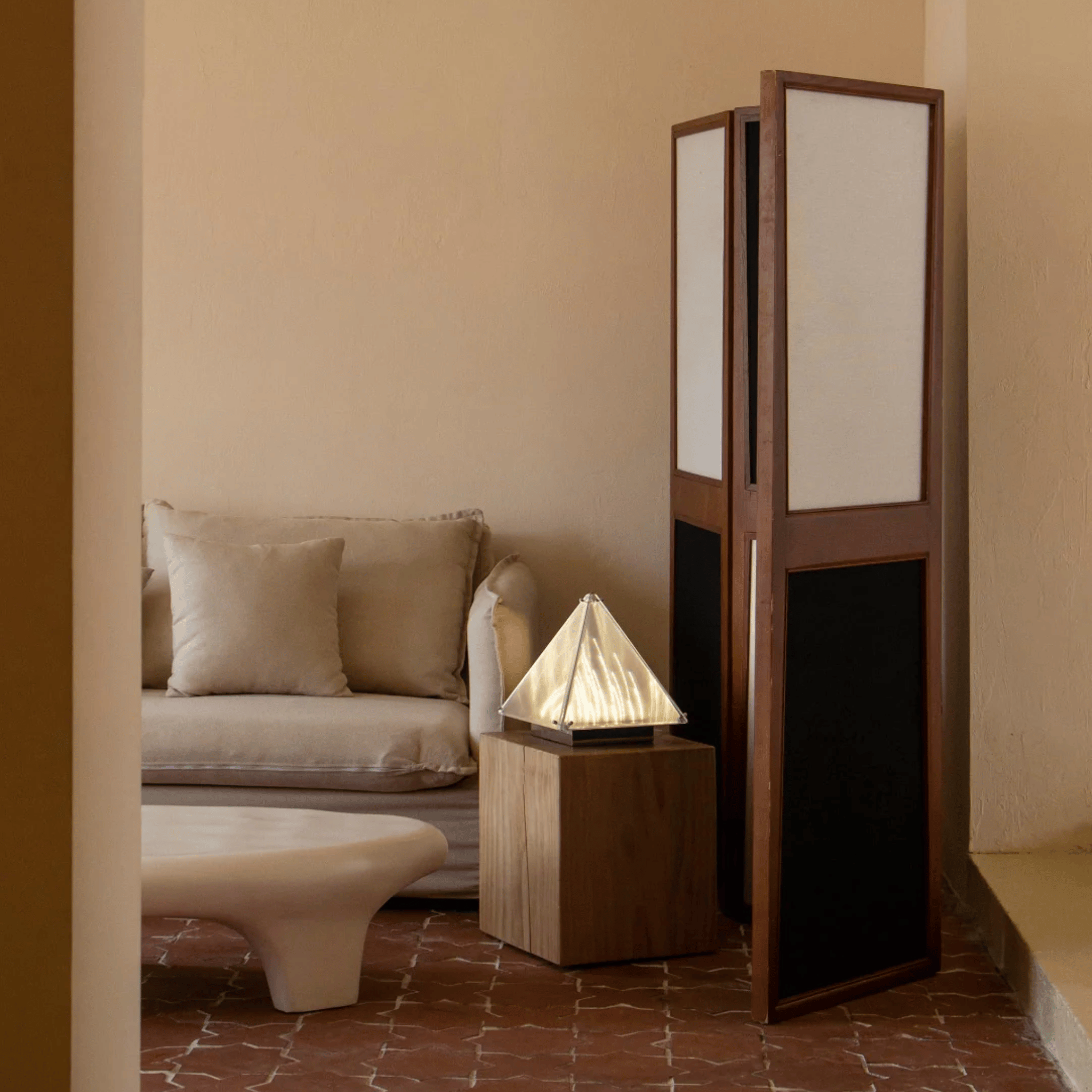 Nordic Pyramid Table Lamp