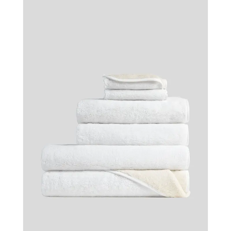 Two Tone Towels (White and Ivory)